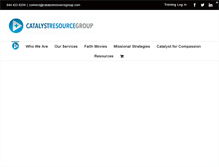 Tablet Screenshot of catalystresourcegroup.com